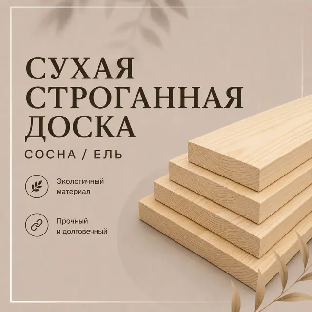 Строганная сухая доска